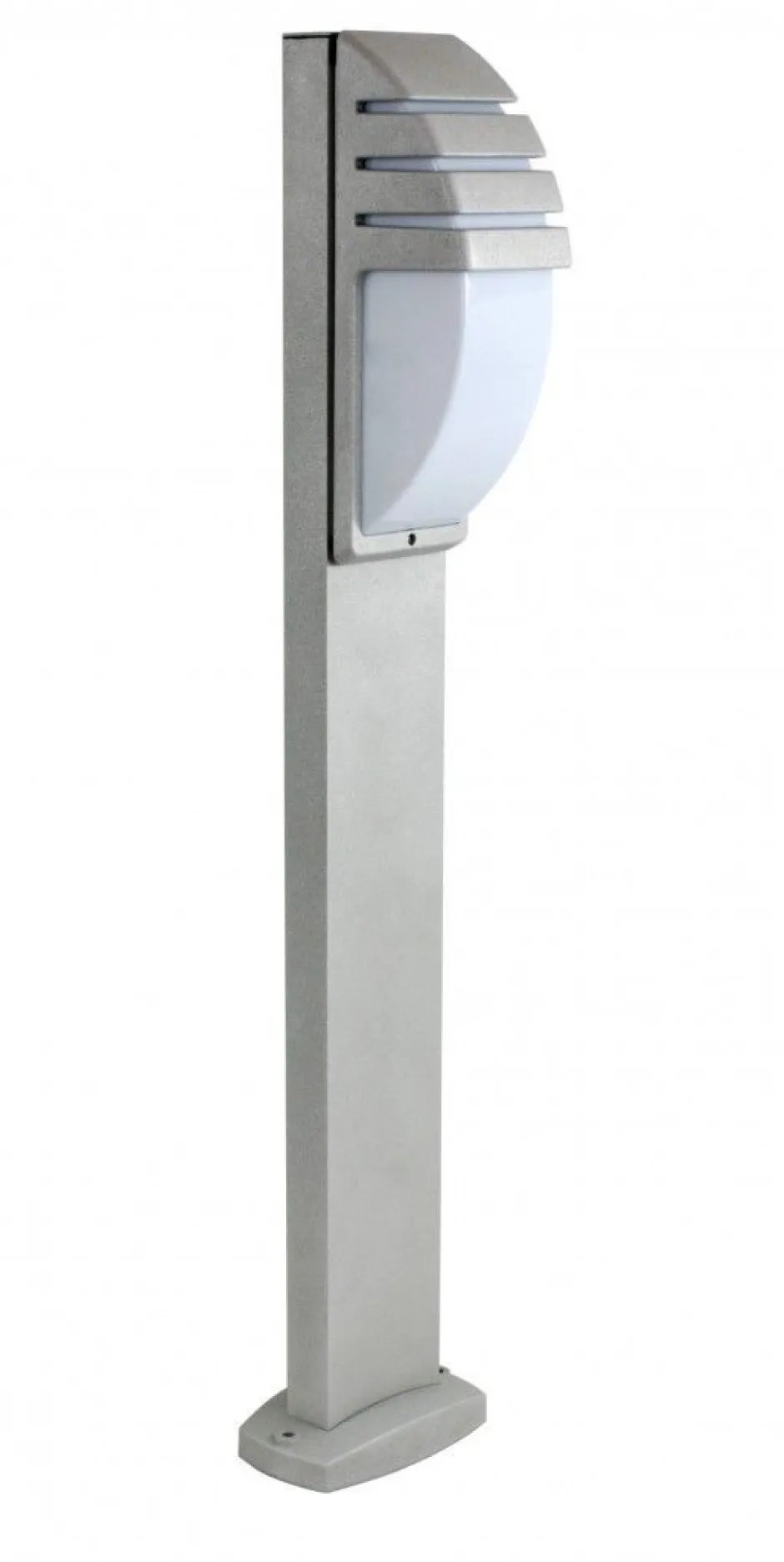 Moderne Außenleuchten|Wegeleuchten*SU-MA Wegeleuchte FALOMA in Silber 99 cm blendarm E27