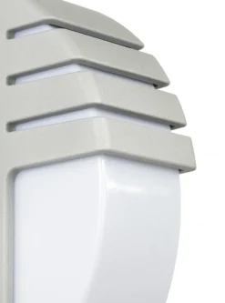 Moderne Außenleuchten|Wegeleuchten*SU-MA Wegeleuchte FALOMA in Silber 99 cm blendarm E27