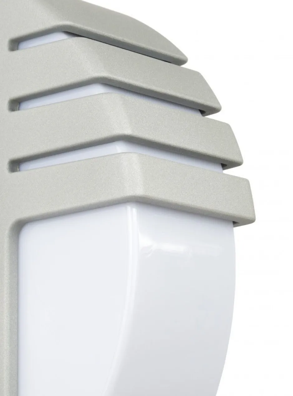 Moderne Außenleuchten|Wegeleuchten*SU-MA Wegeleuchte FALOMA in Silber 99 cm blendarm E27