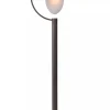 Industrie Lampen|Vintage Lampen* Wegeleuchte Glas Metall Rostbraun IP44 Garten 110 cm
