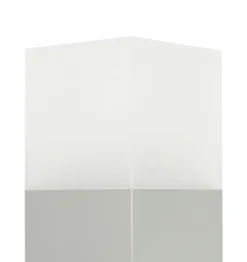 Wegeleuchten|Metall Lampen*SU-MA Wegeleuchte in Silber 100 cm IP44 eckig blendarm