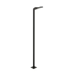 Metall Lampen|Wegeleuchten*Nowodvorski Wegeleuchte LED Schwarz IP65 3000 K 3600 lm 285 cm