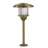 Andromeda Wegeleuchte Messing Glas E27 IP64 60 cm hoch Maritim< Gartenlaternen|Messinglampen