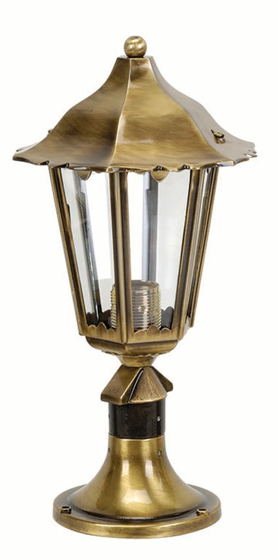 Lido Wegeleuchte Messing H:39cm Rustikal Garten SITIA< Außenleuchten Antik|Gartenlaternen