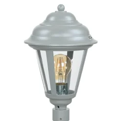 Rustikale Lampen|Messinglampen*Lido Wegeleuchte Messing in Grau 100 cm E27 Rustikal E27