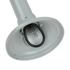 Rustikale Lampen|Messinglampen*Lido Wegeleuchte Messing in Grau 100 cm E27 Rustikal E27