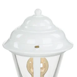 Lido Wegeleuchte Messing massiv Weiß 100 cm Rustikal Garten< Rustikale Lampen|Messinglampen