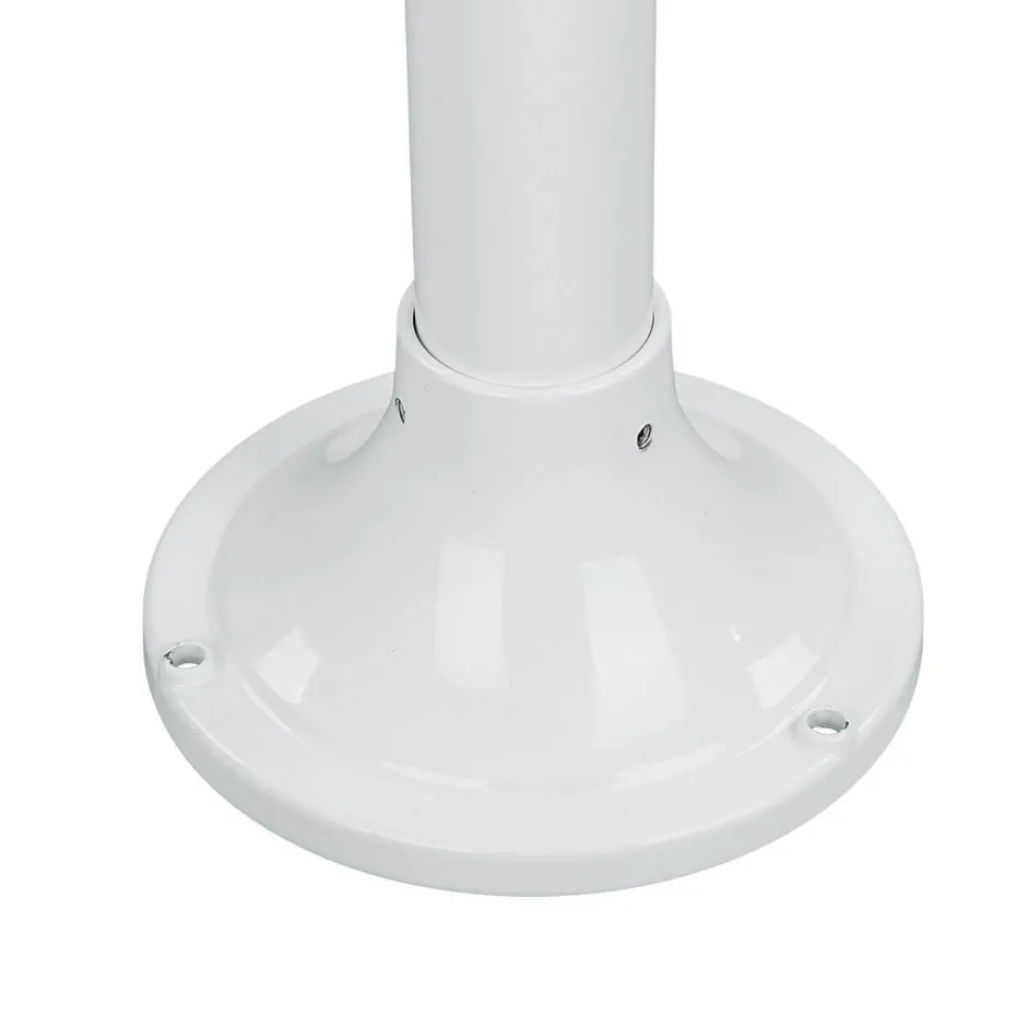 Lido Wegeleuchte Messing massiv Weiß 100 cm Rustikal Garten< Rustikale Lampen|Messinglampen