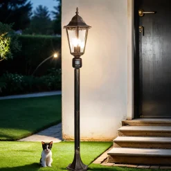 Maritime Lampen|Wegeleuchten*Easylight Wegeleuchte mit Bewegungsmelder in Schwarz Kupfer