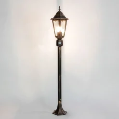 Maritime Lampen|Wegeleuchten*Easylight Wegeleuchte mit Bewegungsmelder in Schwarz Kupfer