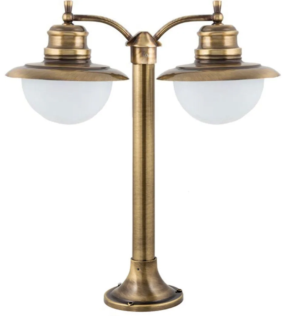 Außenleuchten Antik|Rustikale Außenleuchten*Lido Wegeleuchte PELLA Messing Garten rostfrei Premium