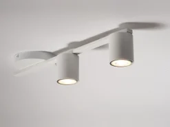 Sigma Weiße Deckenlampe Metall GU10 L:46 cm Zylinder Zeitlos< Deckenleuchten|Flurlampen