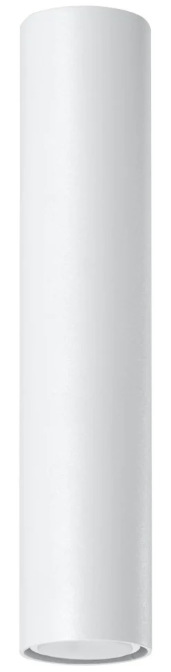 Sollux Weiße Deckenleuchte LUTATIA Ø6cm H:30cm GU10 Metall< Küchenlampen|Moderne Lampen