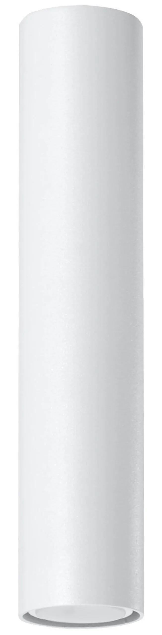 Sollux Weiße Deckenleuchte LUTATIA Ø6cm H:30cm GU10 Metall< Küchenlampen|Moderne Lampen