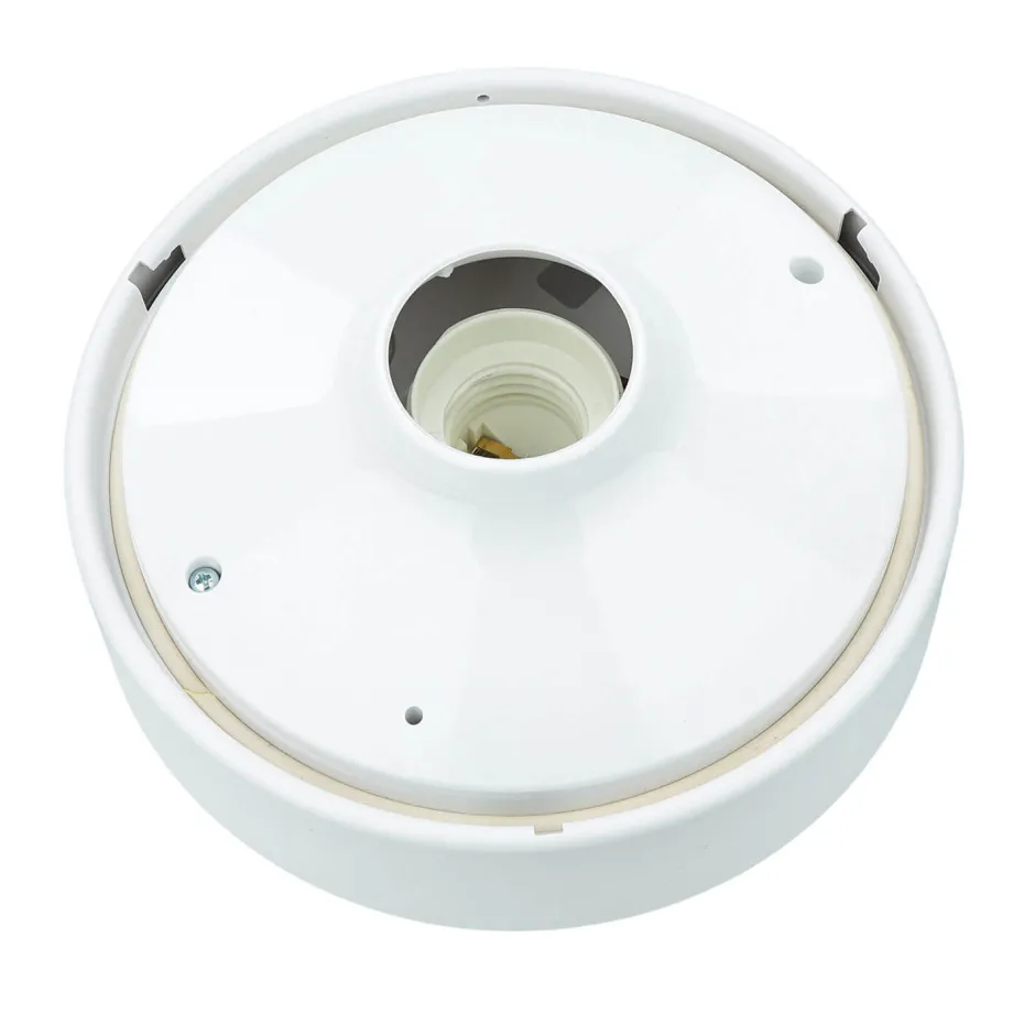 Wohnzimmerlampen|Moderne Lampen*Nowodvorski Weiße Deckenleuchte rund Ø18cm IP44 Modern E27