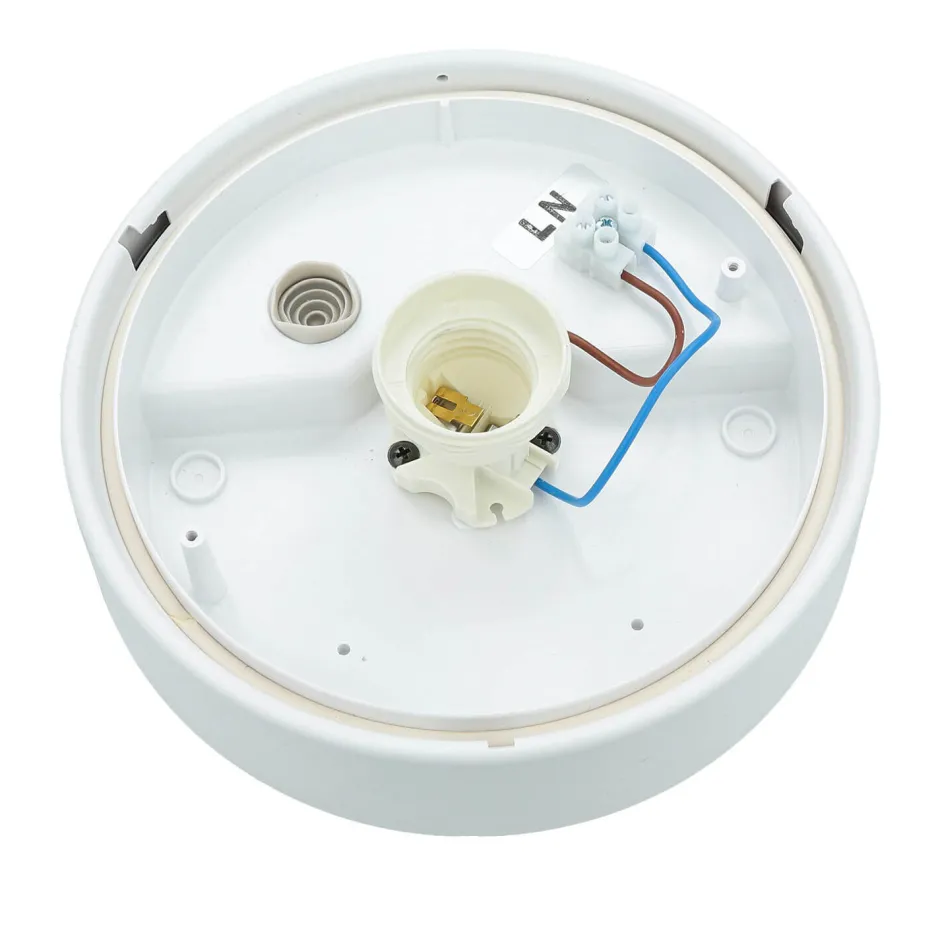 Wohnzimmerlampen|Moderne Lampen*Nowodvorski Weiße Deckenleuchte rund Ø18cm IP44 Modern E27