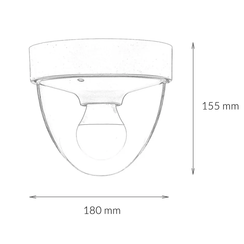 Wohnzimmerlampen|Moderne Lampen*Nowodvorski Weiße Deckenleuchte rund Ø18cm IP44 Modern E27