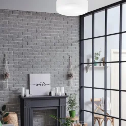 Deckenleuchten|Flurlampen*Lamkur Weiße Deckenleuchte Stoff Ø 45 cm rund flach blendarm 2x E27