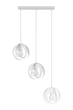 Sollux Weiße Hängelampe 3-flammig E27 Modern JOSTA< Hängelampen|Wohnzimmerlampen