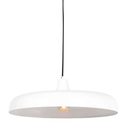 Steinhauer Weiße Hängelampe Metall Ø50 cm rund E27 Modernes Design< Hängelampen|Bürolampen