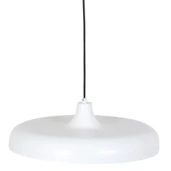 Steinhauer Weiße Hängelampe Metall Ø50 cm rund E27 Modernes Design< Hängelampen|Bürolampen