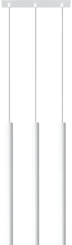 Sollux Weiße Hängelampe Metall 3-flammig G9 PETERA Esstisch< Esszimmer Lampen|Moderne Lampen