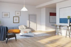 Belis Weiße Hängeleuchte Holz Metall Ø26 cm rund E27 wohnlich< Hängelampen|Bürolampen