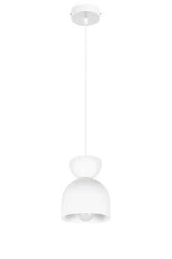 Belis Weiße Hängeleuchte Metall E27 Minimalistisch Ø17 cm< Hängelampen|Bürolampen