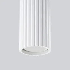 Sollux Weiße Hängeleuchte Modern aus Aluminium B: 30 cm 2x GU10 BERTA< Hängelampen|Wohnzimmerlampen