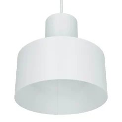 Sigma Weiße Hängeleuchte schmaler Schirm Retro< Hängelampen|Esszimmer Lampen