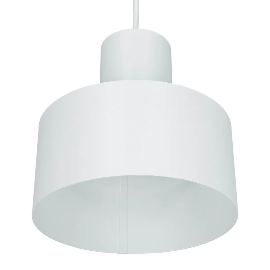 Sigma Weiße Hängeleuchte schmaler Schirm Retro< Hängelampen|Esszimmer Lampen