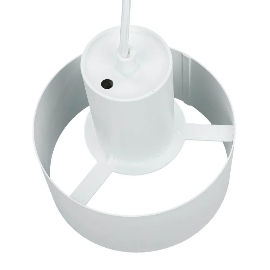 Sigma Weiße Hängeleuchte schmaler Schirm Retro< Hängelampen|Esszimmer Lampen