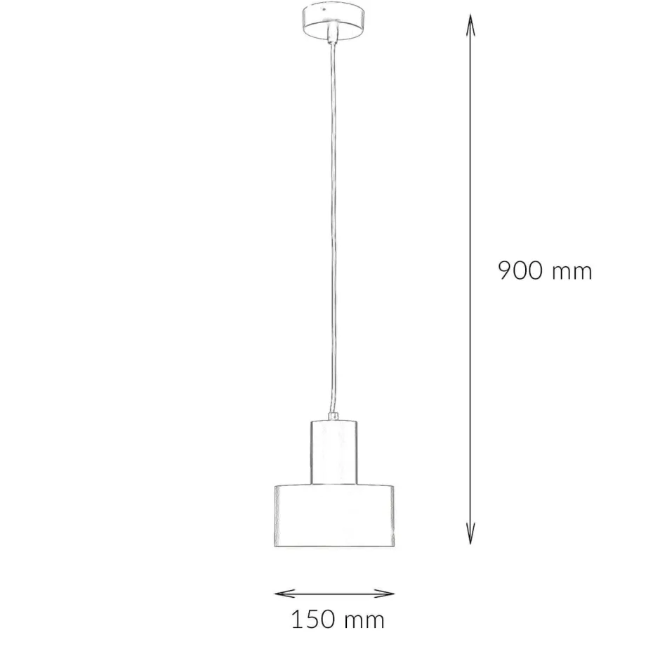 Sigma Weiße Hängeleuchte schmaler Schirm Retro< Hängelampen|Esszimmer Lampen