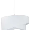 Duolla Weiße Hängeleuchte Stoff rund Ø45cm Modern< Hängelampen|Moderne Lampen