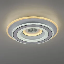 Deckenleuchten|Flurlampen*Just Light Weiße LED Deckenlampe Dimmer Ø40 cm 5100 lm Nachtlicht