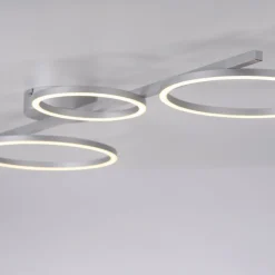 Just Light Weiße LED Deckenlampe Metall 120 cm länglich 3000 K< Deckenleuchten|Flurlampen
