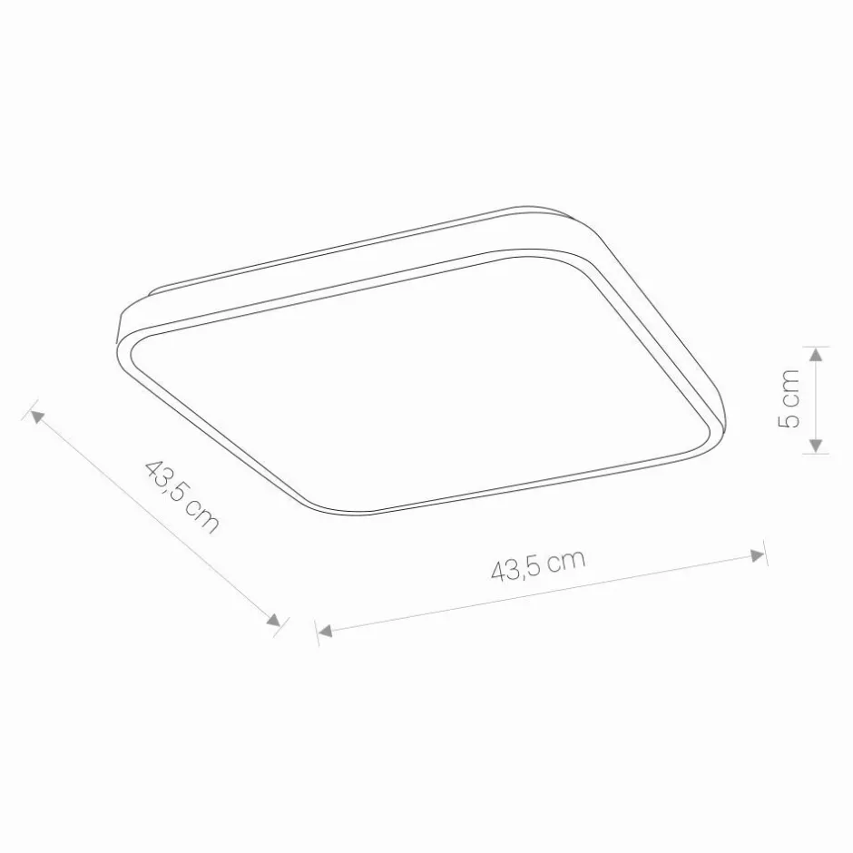 Deckenleuchten|Led Lampen*Nowodvorski Weiße LED Deckenleuchte IP44 32W quadratisch LUKE