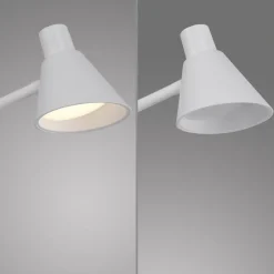 Wohnzimmerlampen|Metall Lampen*Just Light Weiße LED Stehleuchte Metall 150 cm 4 W 3000 K flexibel