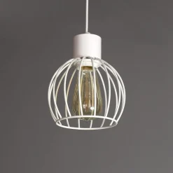 Hängelampen|Moderne Lampen*Sigma Weiße Pendellampe rund geometrisch