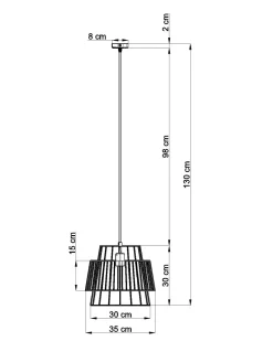 Hängelampen|Esszimmer Lampen*Sollux Weiße Pendelleuchte Metall Ø35cm Modern DALE Hängelampe