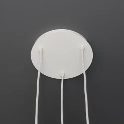 Hängelampen|Retro Lampen*Sigma Weiße Pendelleuchte Retro Schirmform