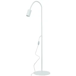 Moderne Lampen|Wohnzimmerlampen*Nowodvorski Weiße Stehleuchte Metall 153 cm flexibel