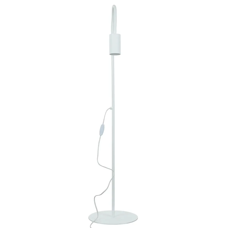 Moderne Lampen|Wohnzimmerlampen*Nowodvorski Weiße Stehleuchte Metall 153 cm flexibel