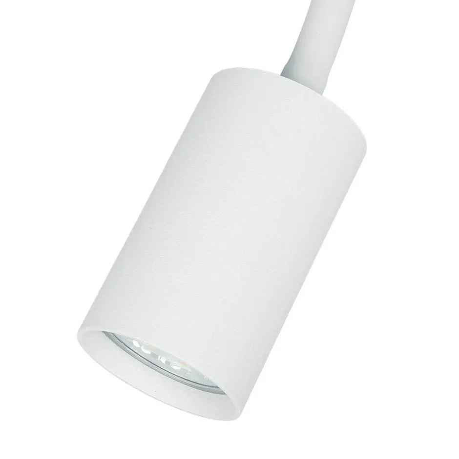 Moderne Lampen|Wohnzimmerlampen*Nowodvorski Weiße Stehleuchte Metall 153 cm flexibel