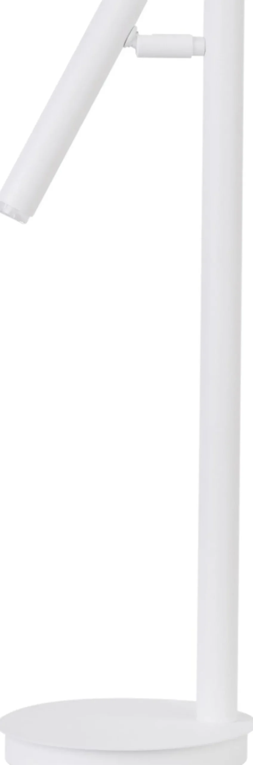 Sigma Weiße Tischlampe Zylinder Metall 48 cm hoch G9 flexibel< Moderne Lampen|Leselampen