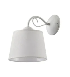 Jupiter Weiße Wandleuchte Schirm LOCOLA Schlafzimmer Lampe< Wandleuchten|Wohnzimmerlampen
