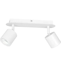 Moderne Lampen|Küchenlampen*Luminex Weißer Deckenstrahler Metall länglich vielseitig