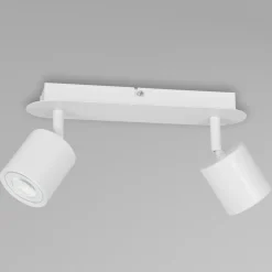 Moderne Lampen|Küchenlampen*Luminex Weißer Deckenstrahler Metall länglich vielseitig