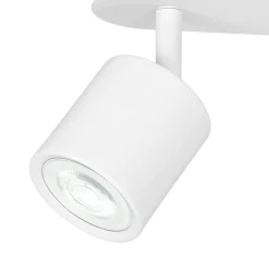 Moderne Lampen|Küchenlampen*Luminex Weißer Deckenstrahler Metall länglich vielseitig