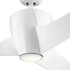 Deckenleuchten*Elstead Weißer Deckenventilator mit Beleuchtung LED dimmbar Ø142cm